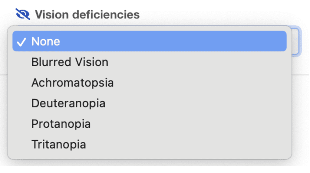 An example of the dropdown menu visible in Monsido's Google Chrome Extension tool.